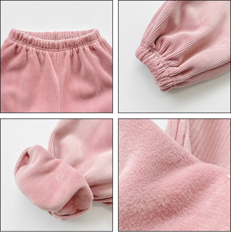 white sketch book / rib mink jogger pants【for kids&Jr.】