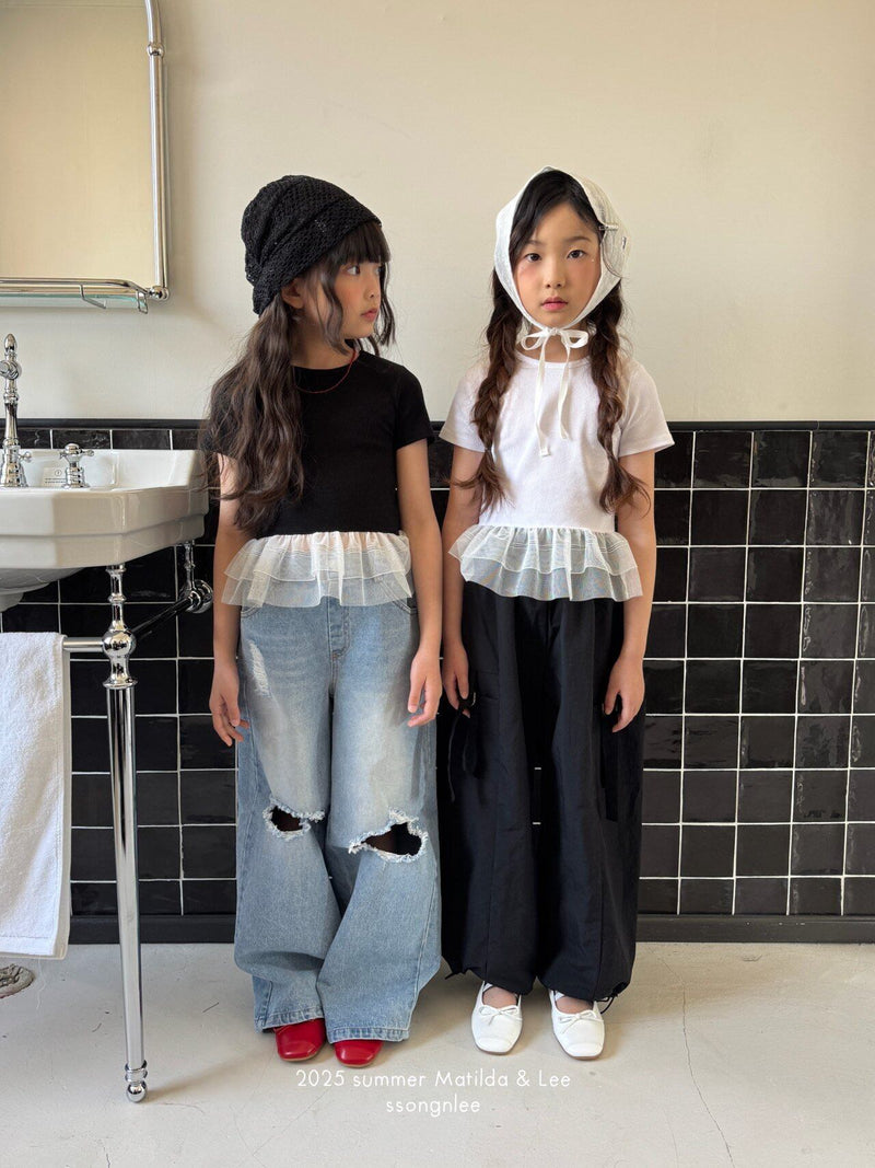 matilda & lee / flow crop tee【for kids&Jr.】
