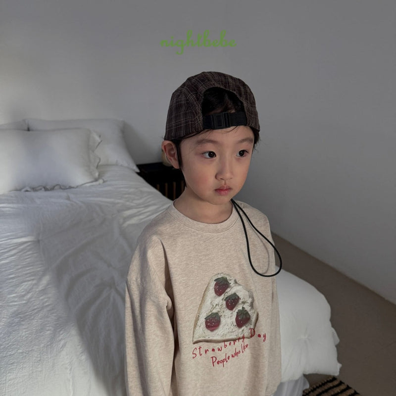 nightbebe / strawberry tee【for kids】