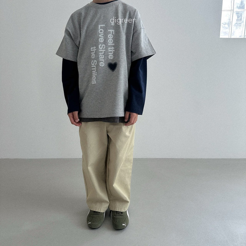 digreen / love share t-shirt【for kids】