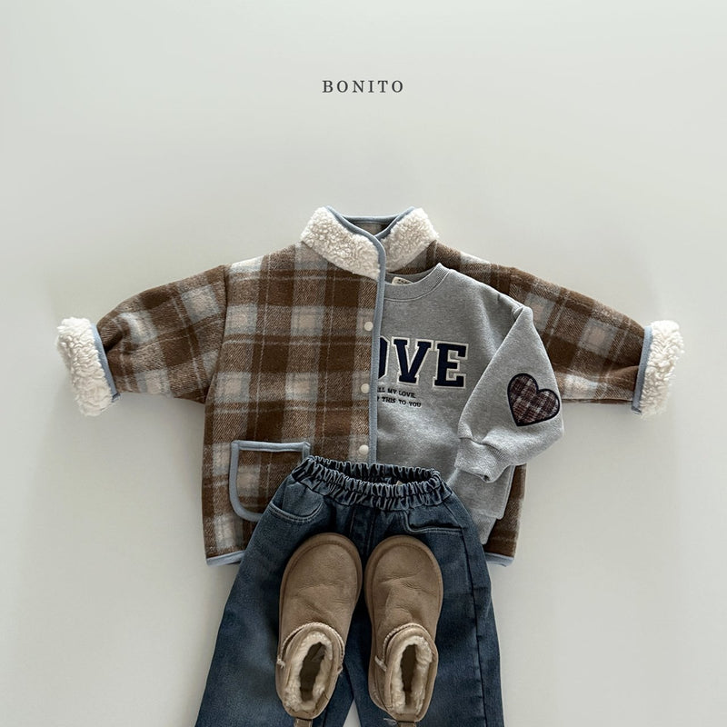 bonito / check rabba dumble jacket 【for kids&Jr.】