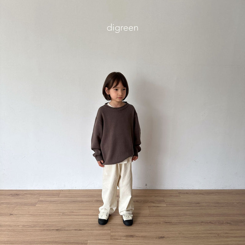 digreen / eyelet pants