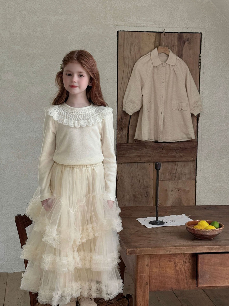 otaly / tulle maxi skirt【for kids , jr】