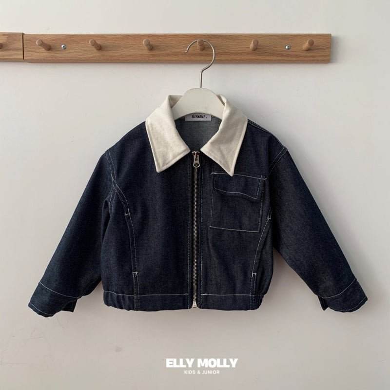 elly molly  / beasac fade crop jacket【for kids, Jr. 】