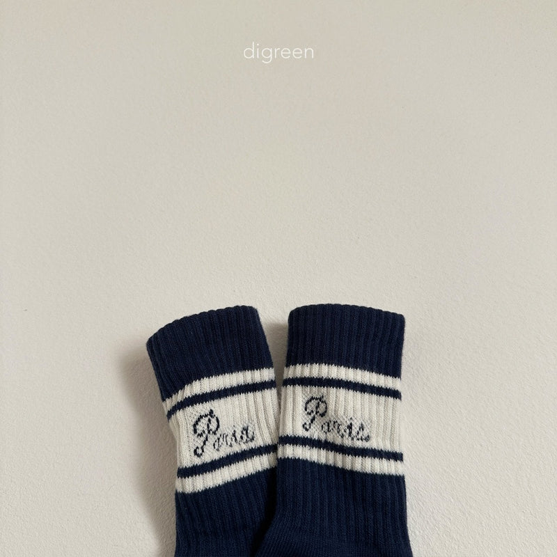 digreen / paris socks (3set)【for kids】