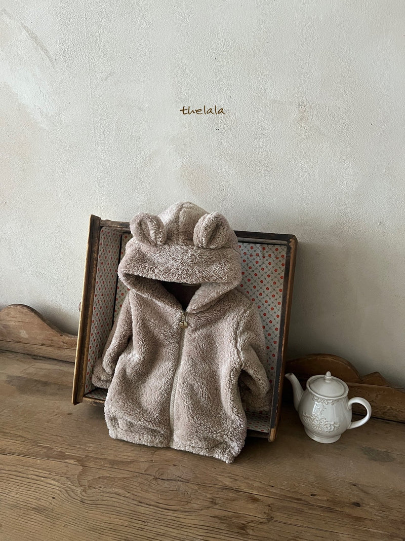thelala / boa bear zip-up