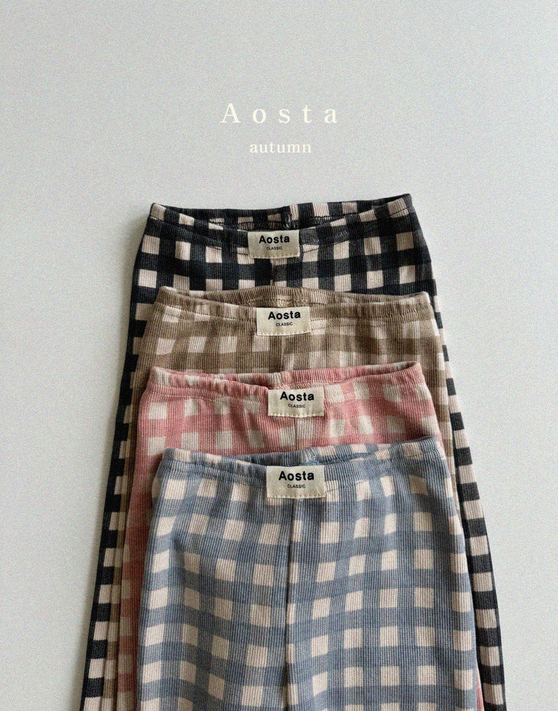 aosta / check leggings