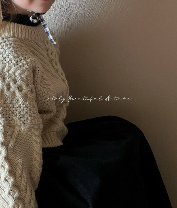 otaly / cable knit【for kids , jr】