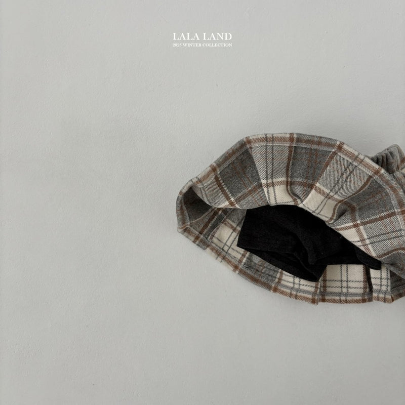 lalaland / bucket check skirt【for kids】