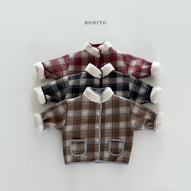 bonito / check rabba dumble jacket 【for kids&Jr.】