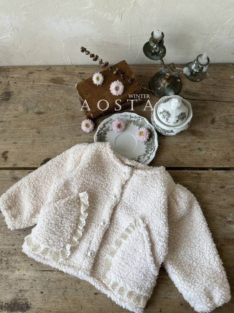 aosta / tete bear cardigan