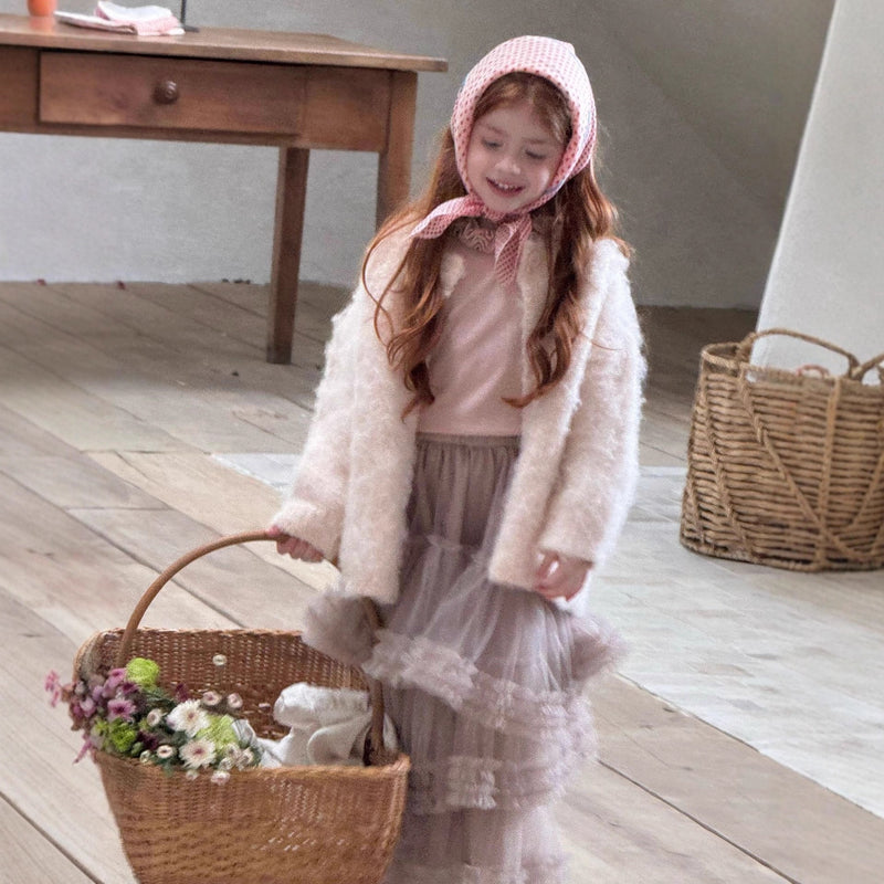 otaly / tulle maxi skirt【for kids , jr】
