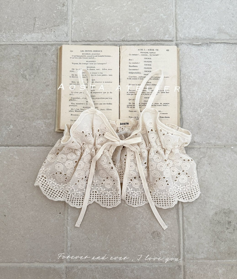 aosta /  lace ribbon vest【for baby&kids】