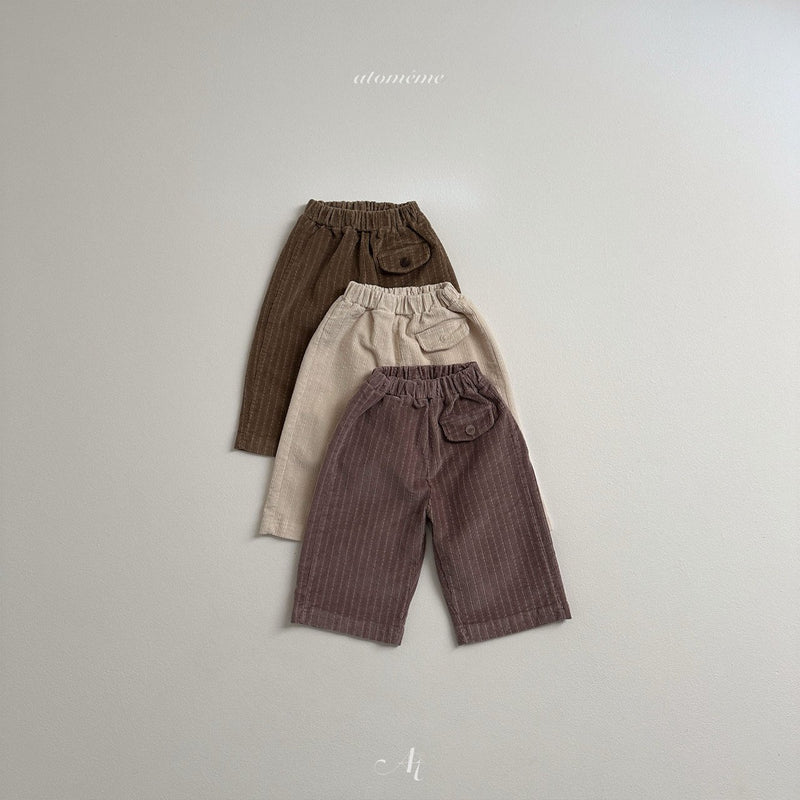 一部即納 atomeme / roy button pants 【 for baby, kids 】