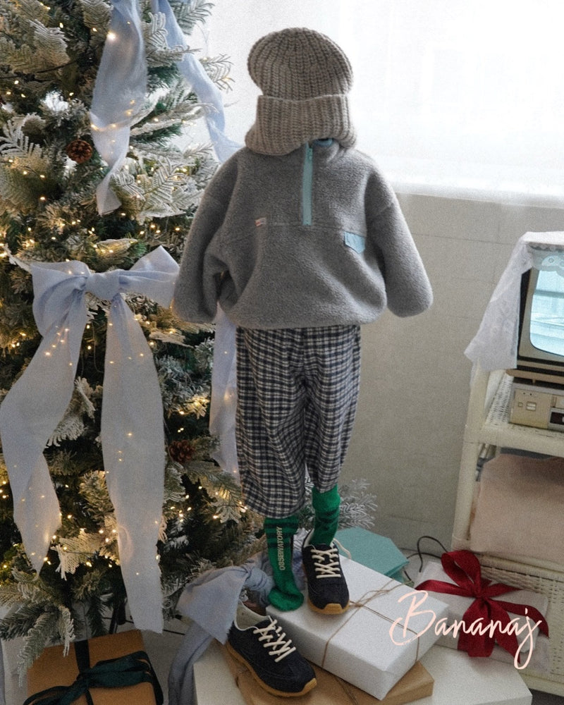 bananaj / foaming half zipup mtm【for kids & jr.】