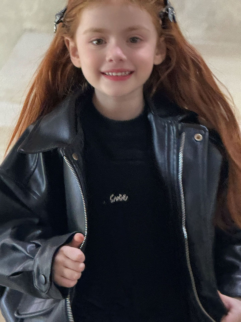 otaly /  leather jacket【for kids , jr】(no.5713)