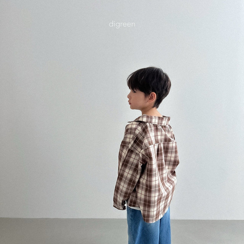 digreen / plaid shirt【for kids】