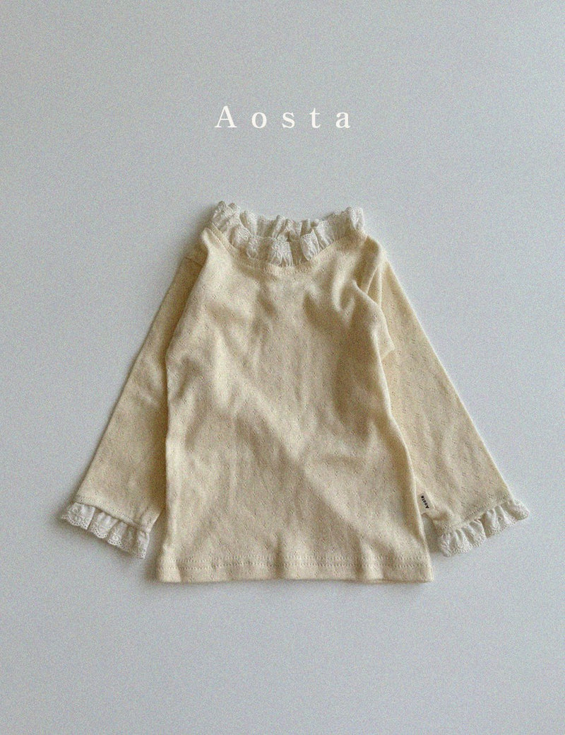 aosta / eyelet tee