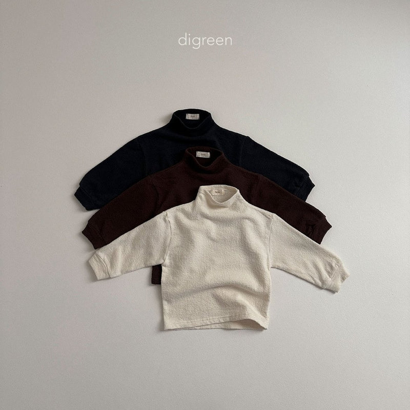 digreen / loose half neck tee