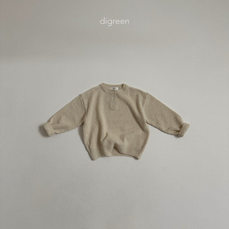 digreen / sand knit tee【for kids】