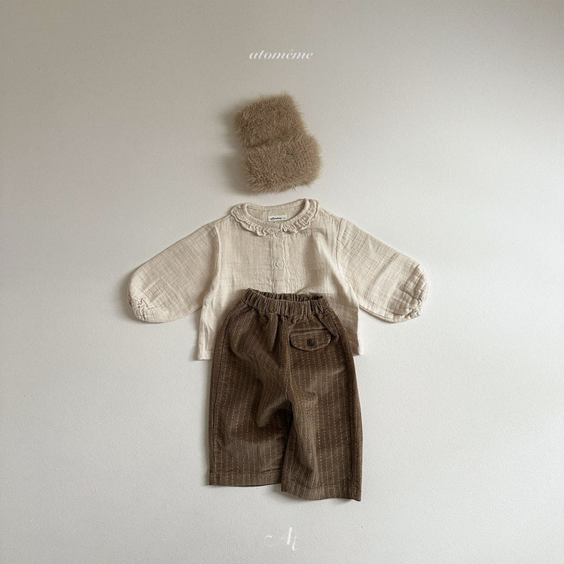 【即納 80/110size】atomeme / roy button pants 【 for baby, kids 】