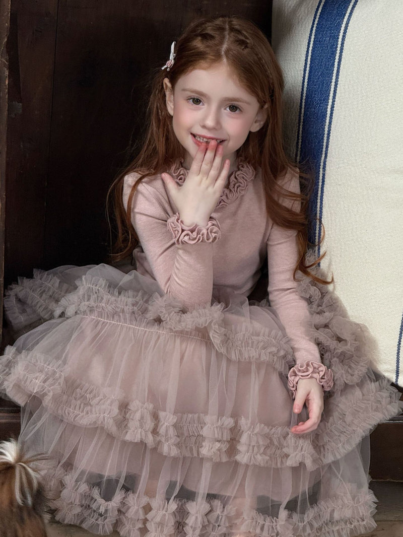 otaly / tulle maxi skirt【for kids , jr】