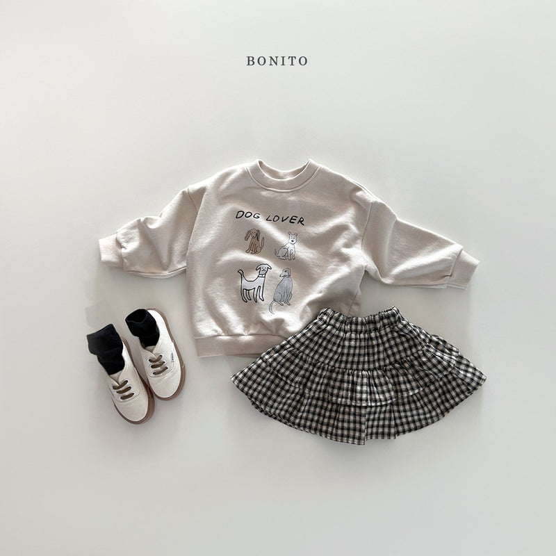 bonito / check tiared skirt【for kids&Jr.】