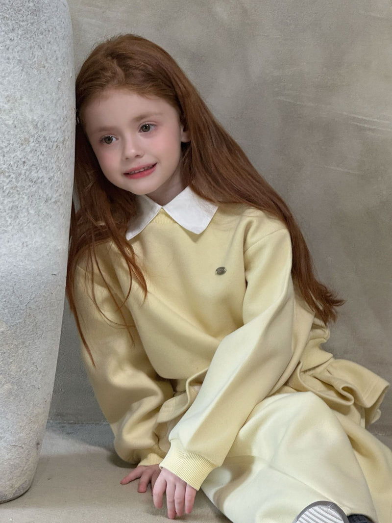 otaly /  collar mtm frill pants set【for kids , jr】(no.5716)