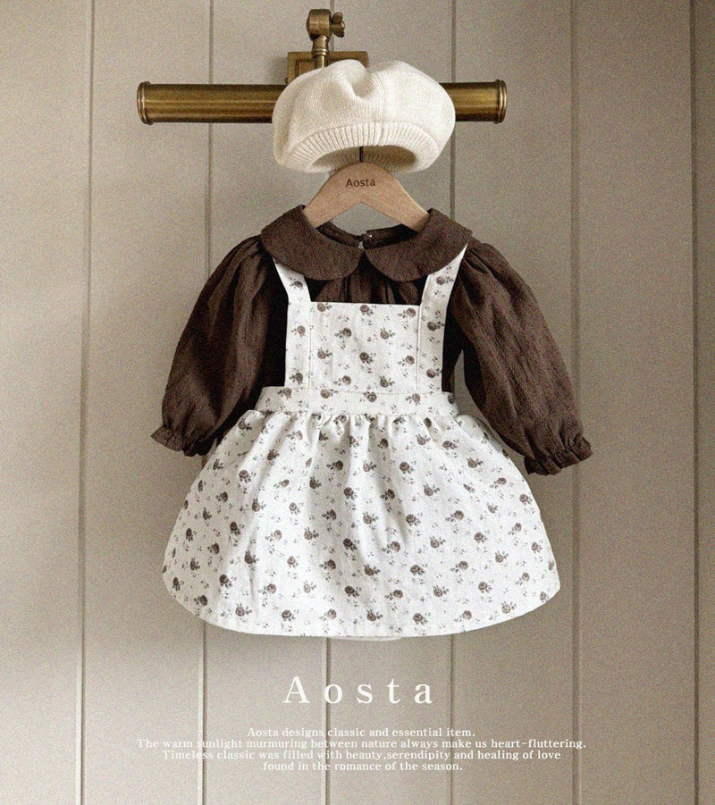 aosta / flower suspender skirt