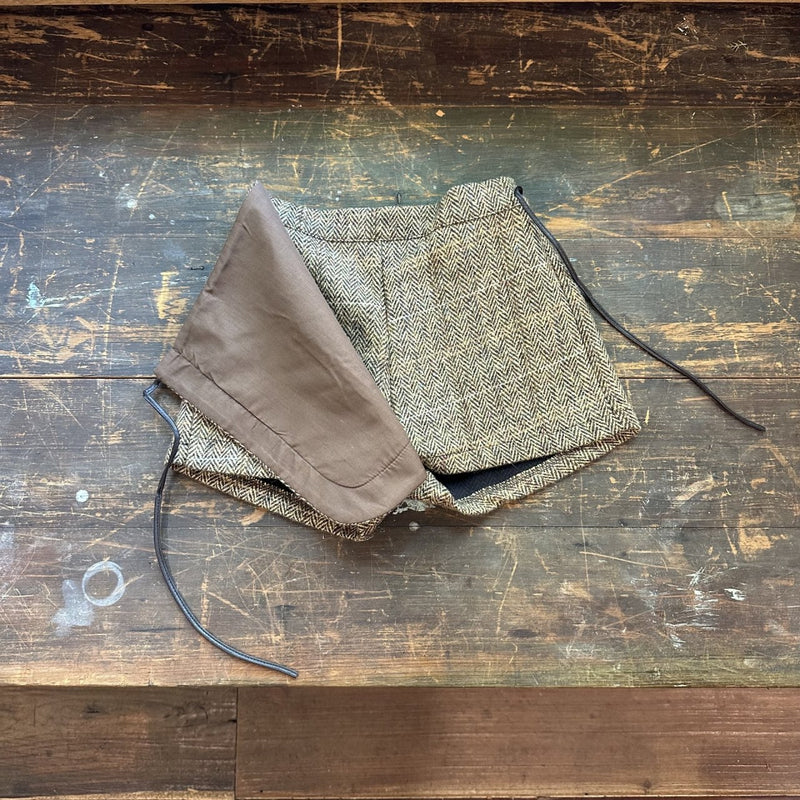 mon atelier / tweed wrap pants
