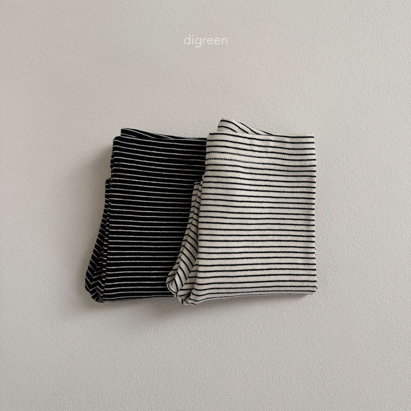 digreen / stripe leggings