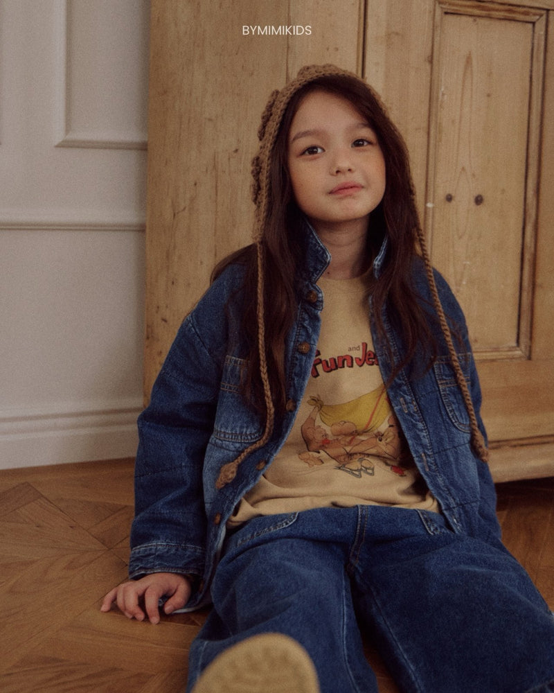 by mimi  / square quilting shirt jacket【for kids , jr】