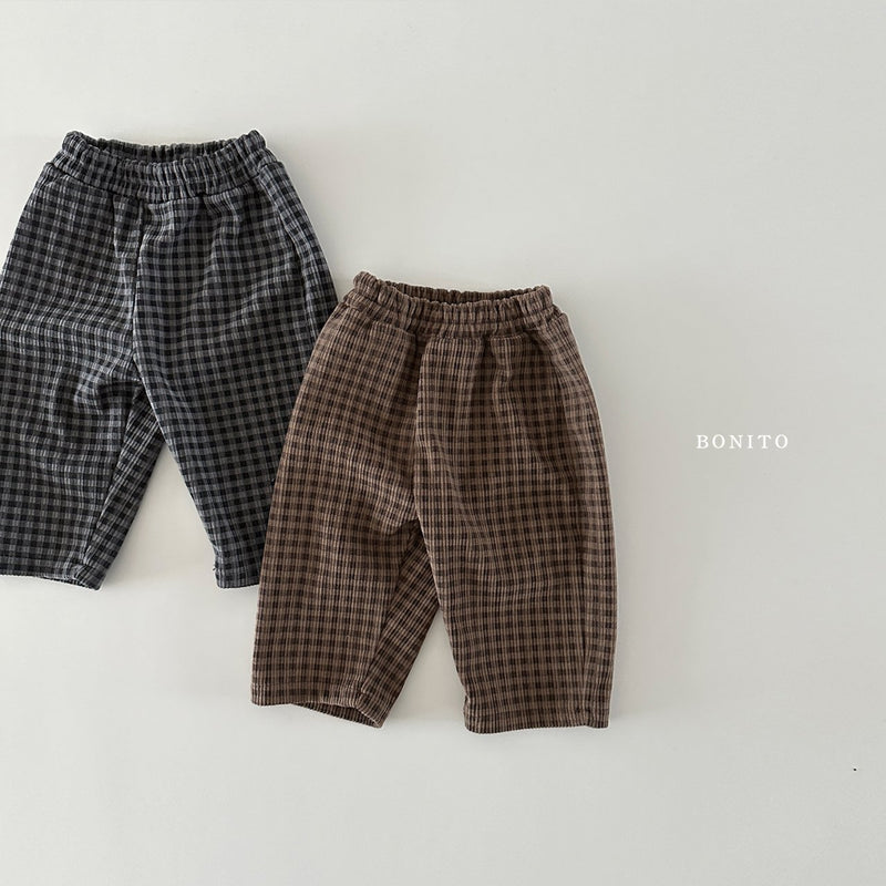 bonito / corduroy check pants