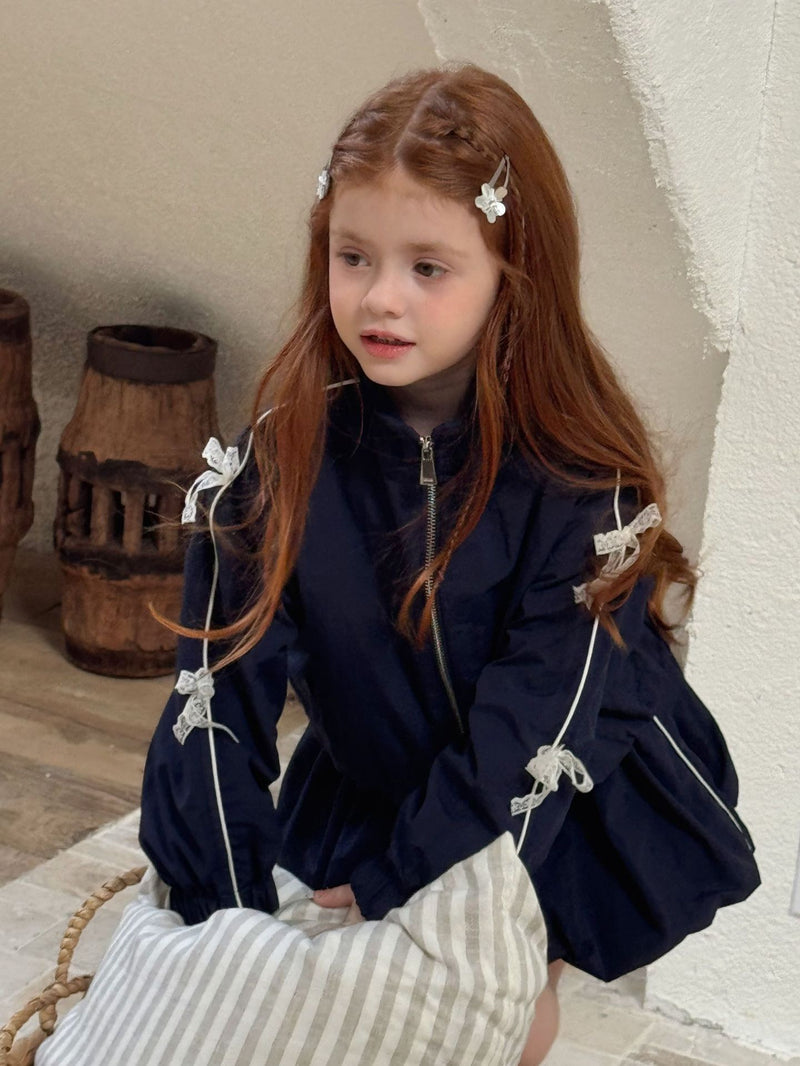otaly / ribbon jacket skirt set【for kids , jr】(no.5690)