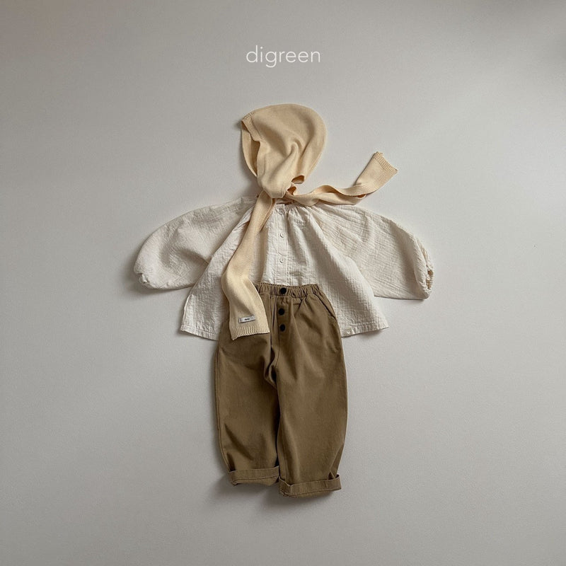 digreen / eyelet pants