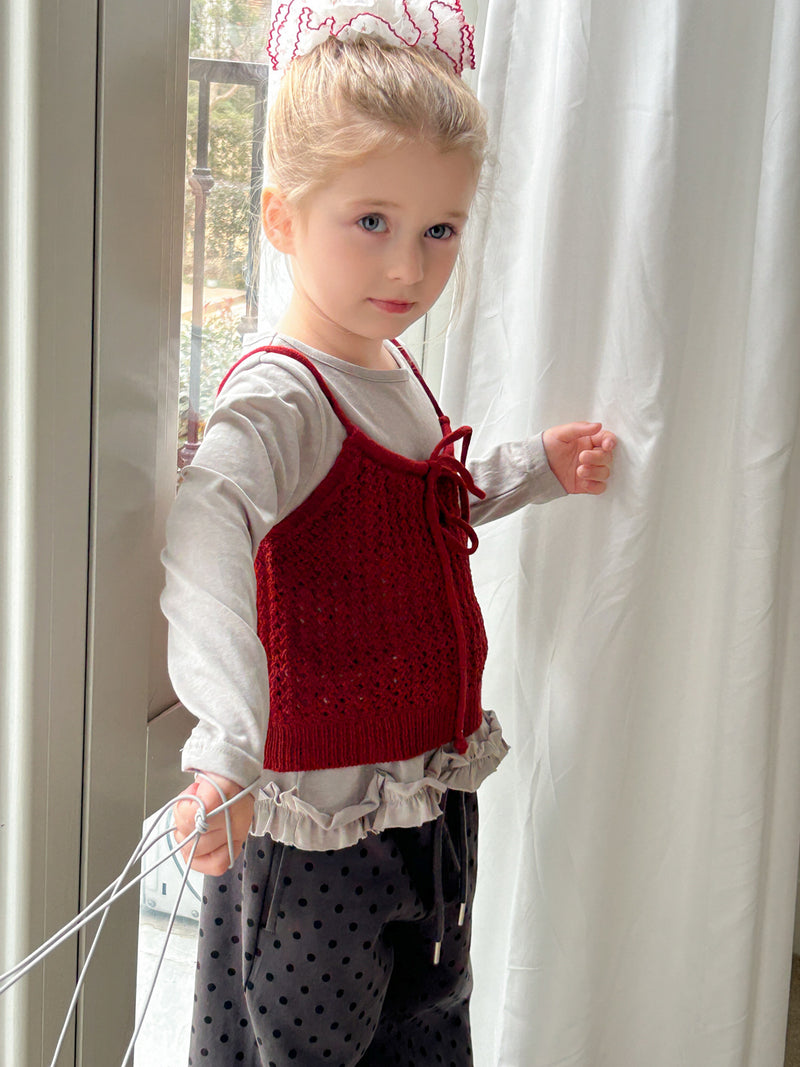 knit bustier【for kids &  Jr.】