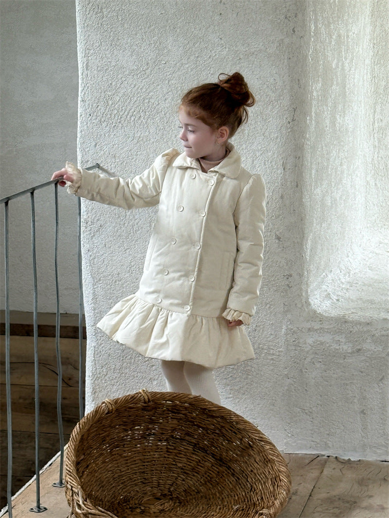 cheng le  / double slim padding coat 【for kids , jr 】