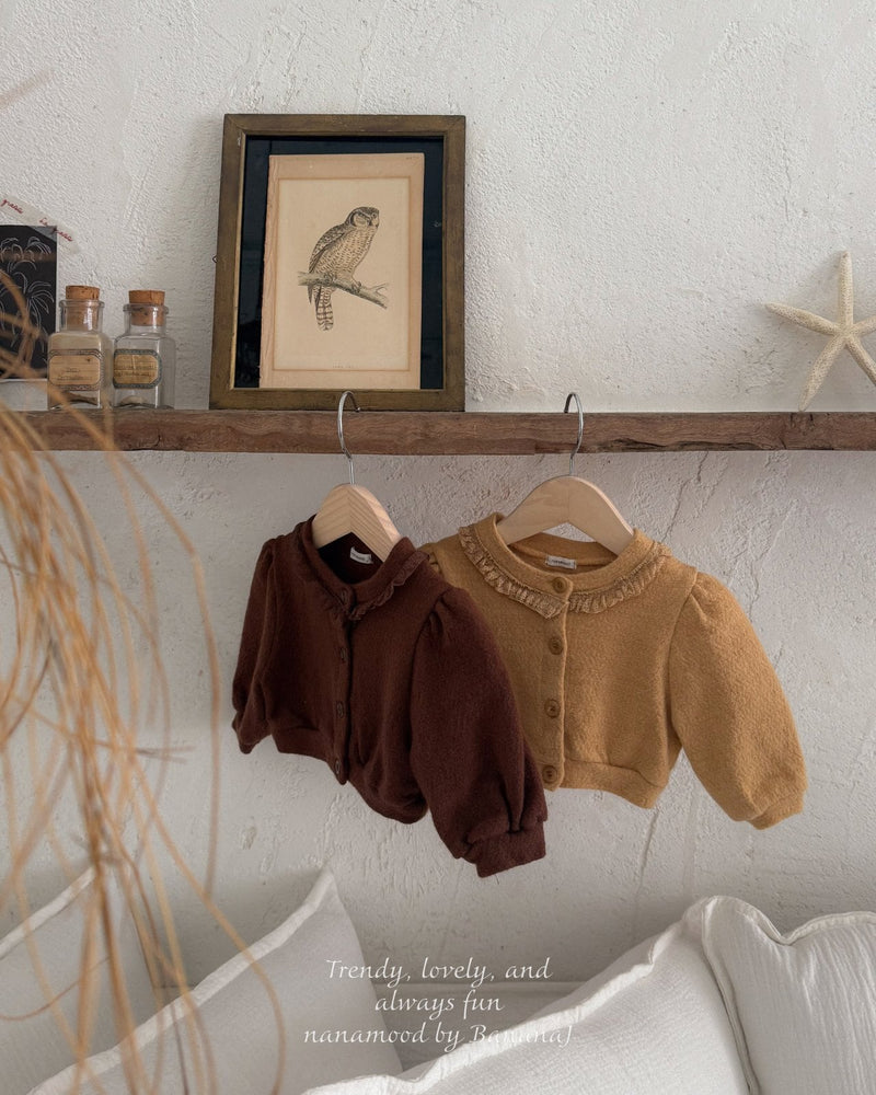 nanamood by banana.j / bebe mocha cardigan【for baby】