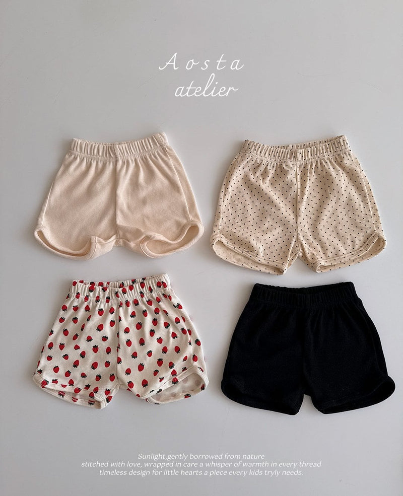aosta / rib short pants【for baby &kids】