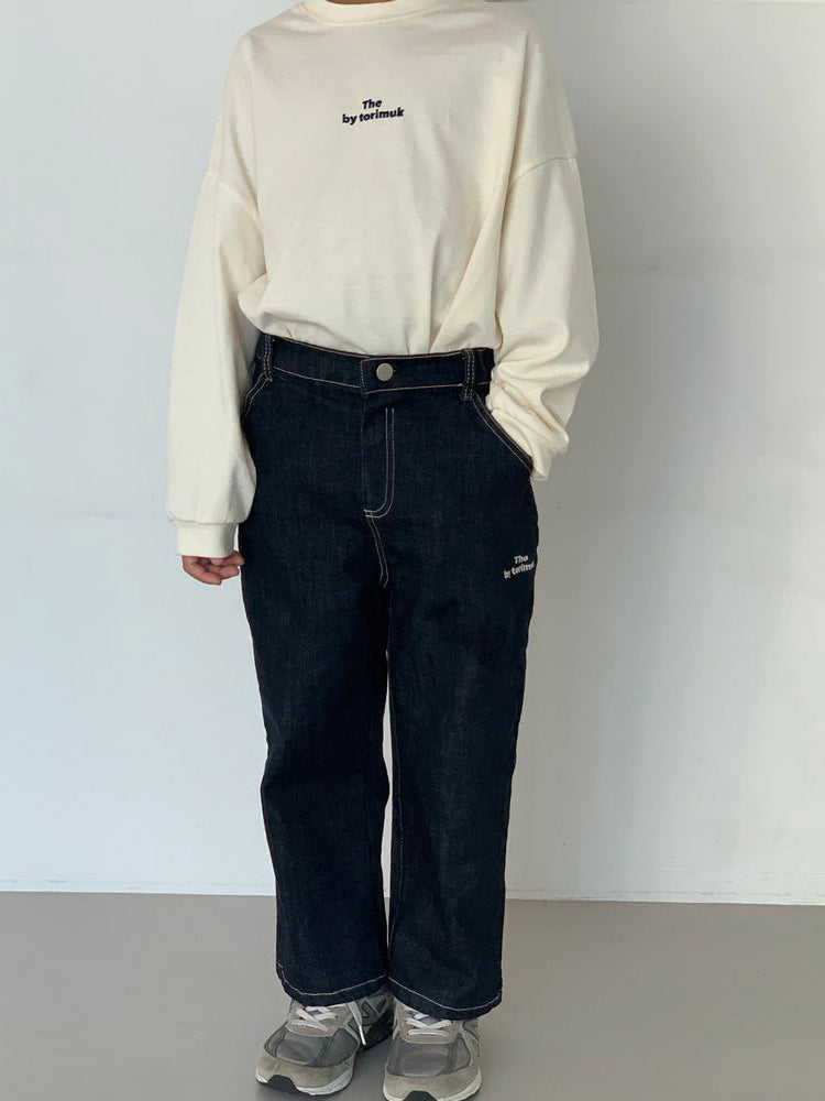 【即納 120size】
 torimuk / non-faded jeans  【for kids & jr.】