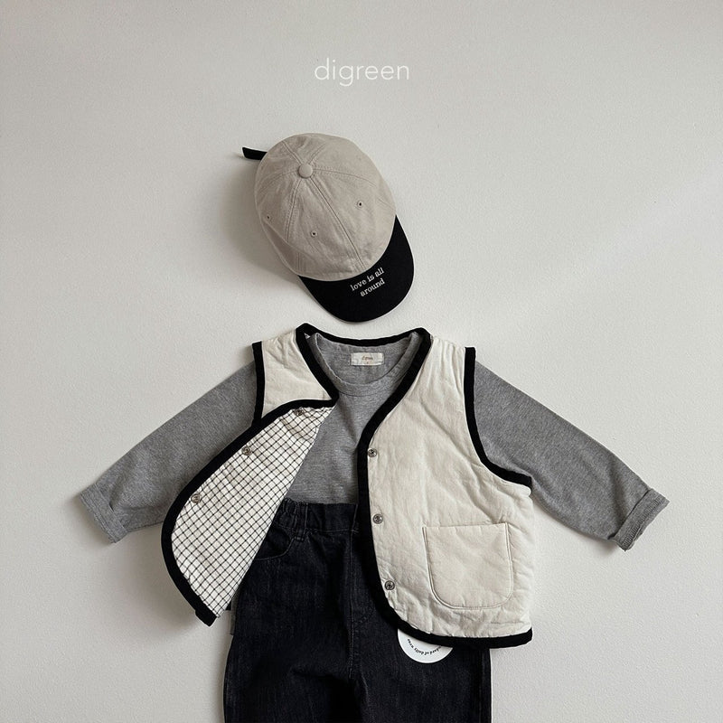 digreen / reversible vest