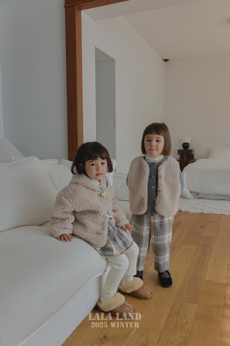 lalaland / bucket check pants【for kids】