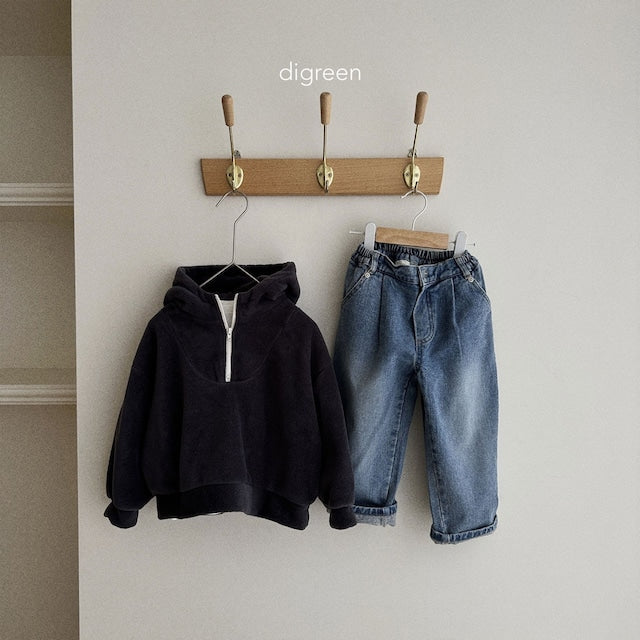 digreen / polar fleece zip-up