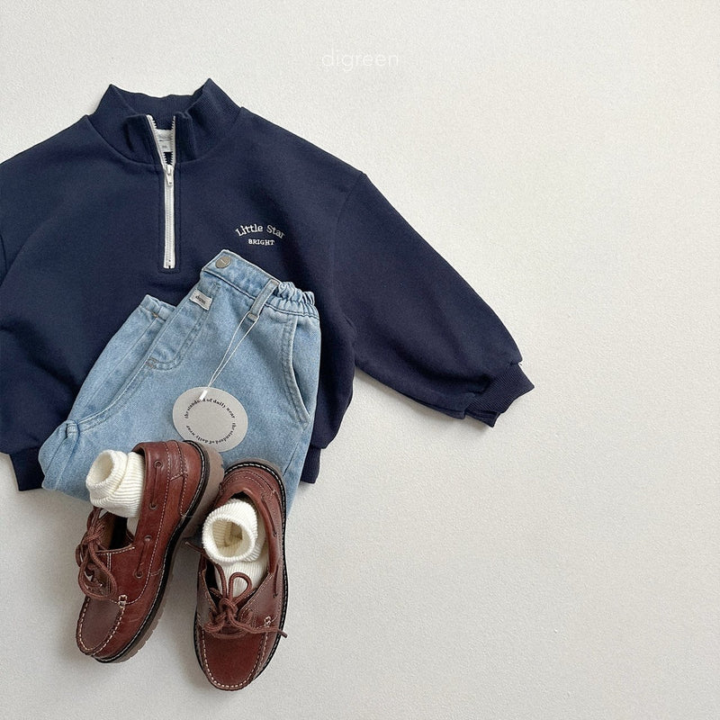 digreen / volume denim pants【for kids】