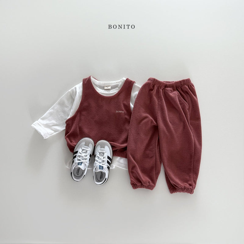 bonito / terry vest set up【for kids&Jr.】