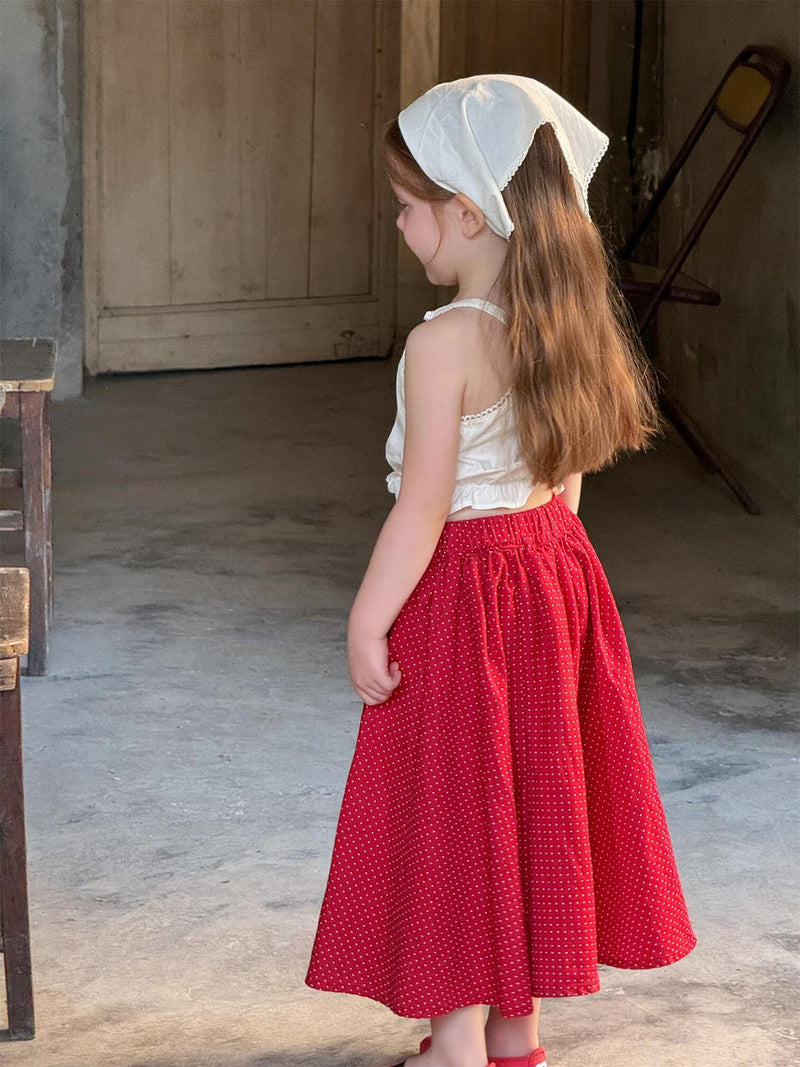white sleeve-less blouse【for kids, Jr.  】