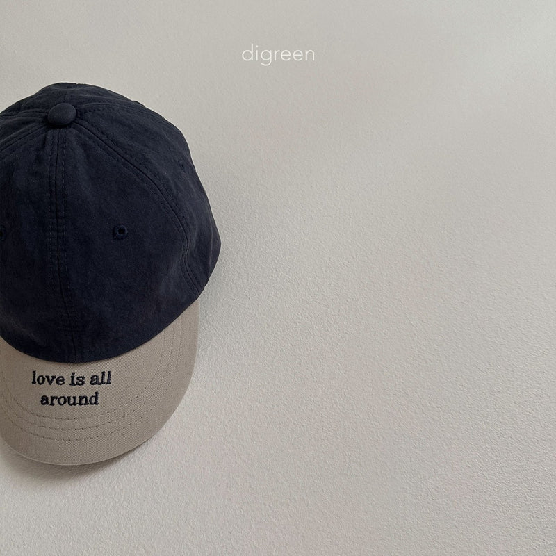 digreen / color block cap