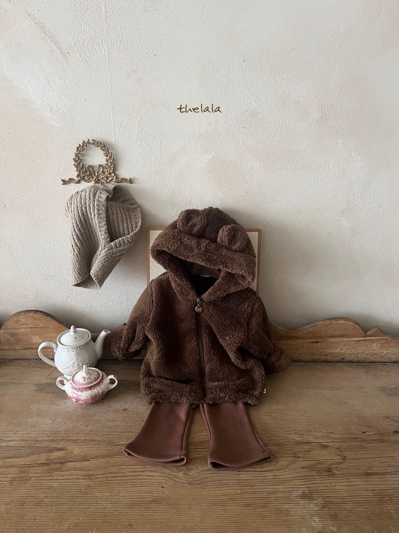 thelala / boa bear zip-up