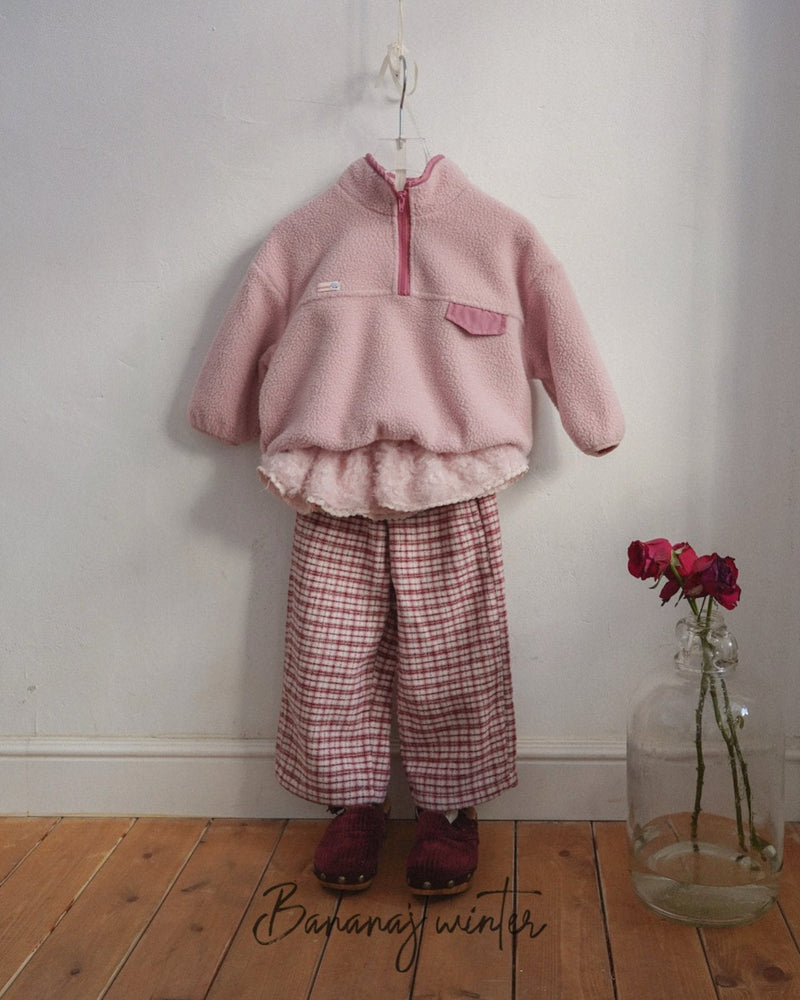 bananaj / foaming half zipup mtm【for kids & jr.】