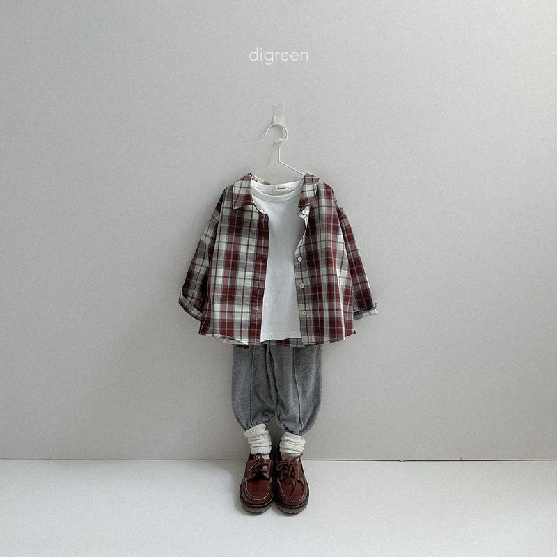 digreen / plaid shirt【for kids】